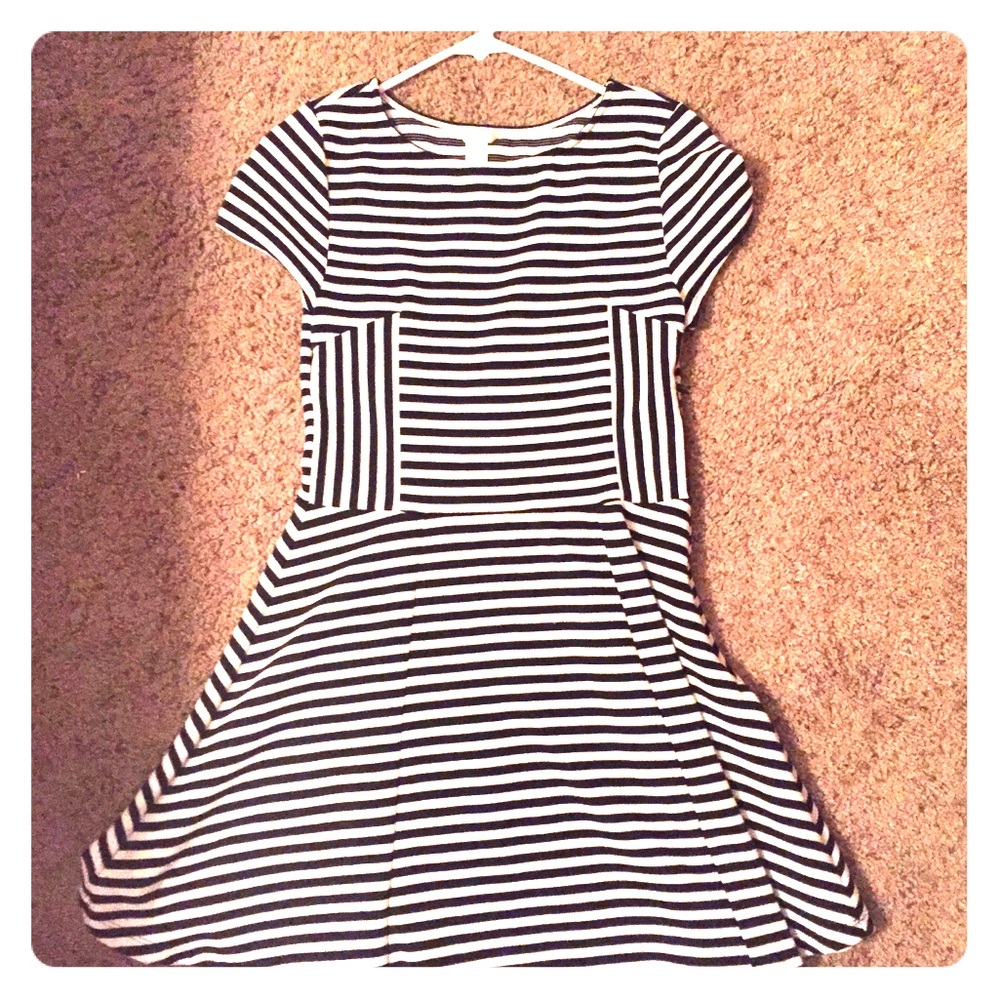 Black and white striped dress from Forever 21.